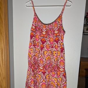 Old Navy Pink and Orange Floral Sundress